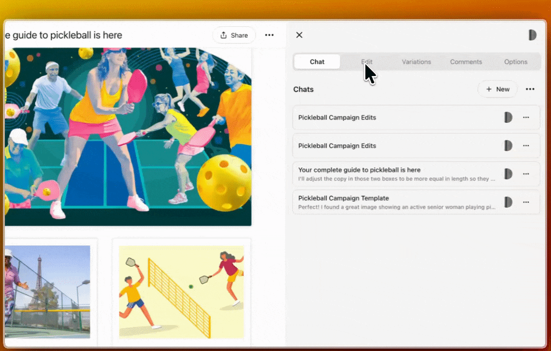 Denada product demo — prompt to create